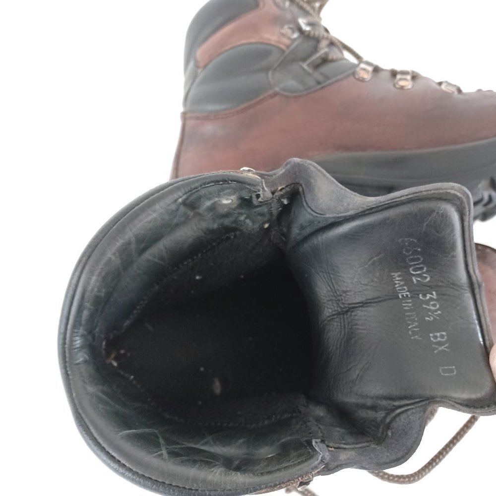 🌄 Vintage Scarpa Italian Made Stiff Leather Hiking Boots Size 39.5 🌄 - Picture 13 of 15